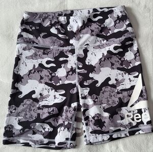 Reebok Black and White Camo Leggings Size M **Like New**